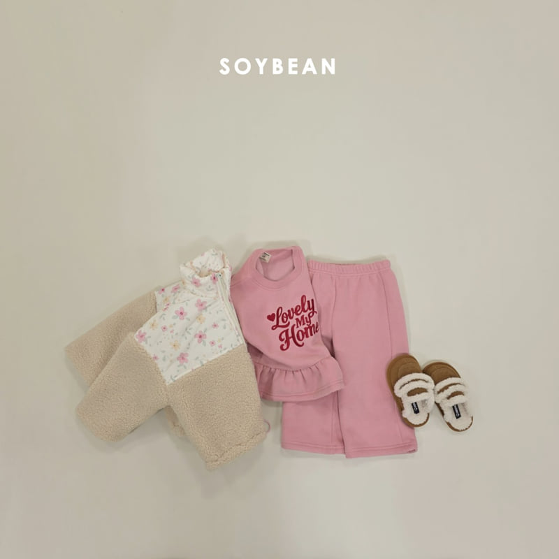 Soybean - Korean Children Fashion - #discoveringself - Lovely Frill Fleece Set - 10