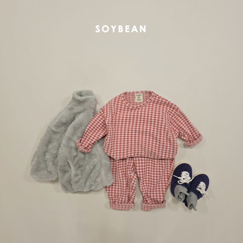 Soybean - Korean Children Fashion - #discoveringself - Check Fuzzy Easywear - 12