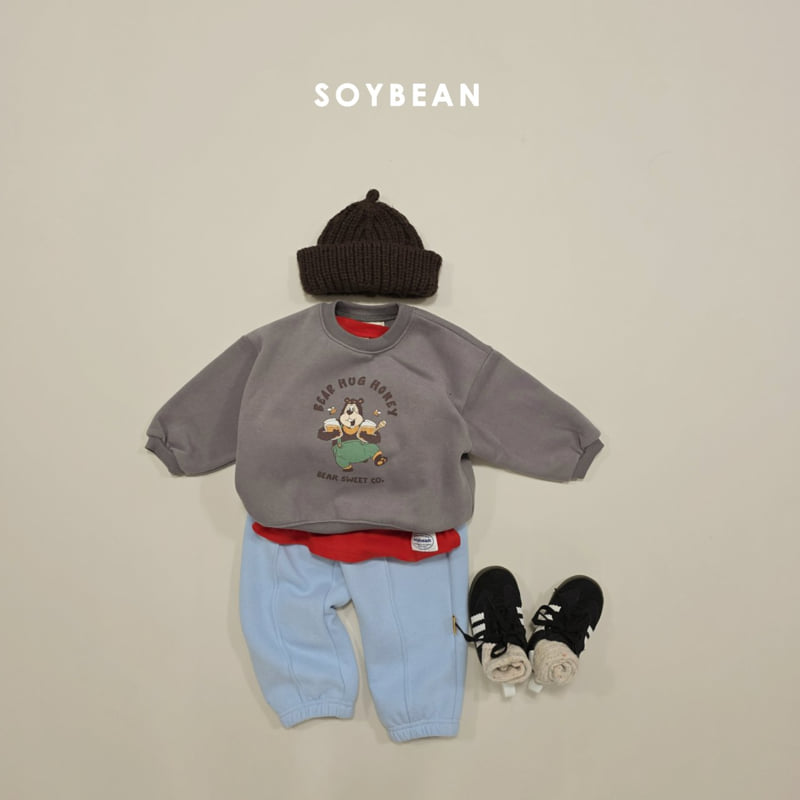 Soybean - Korean Children Fashion - #discoveringself - Honey Bear Fleece Sweatshirt - 6