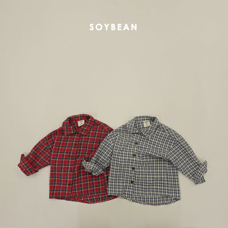 Soybean - Korean Children Fashion - #discoveringself - Daily Check Shirt
