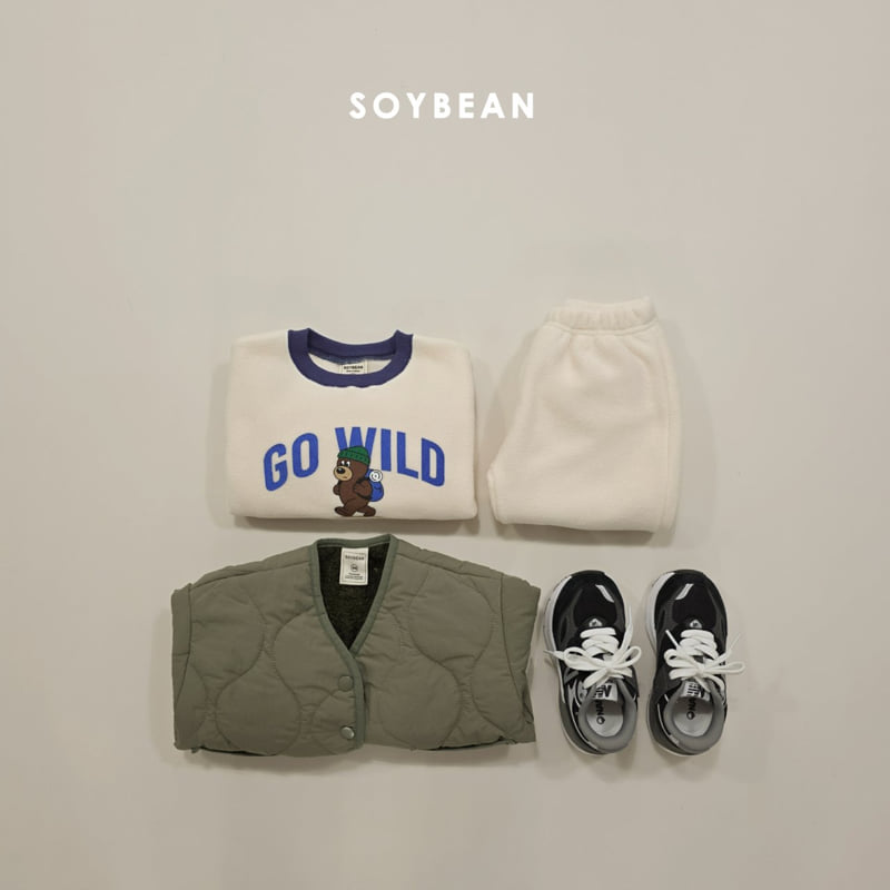 Soybean - Korean Children Fashion - #discoveringself - Camping Bear Fleece Set - 7