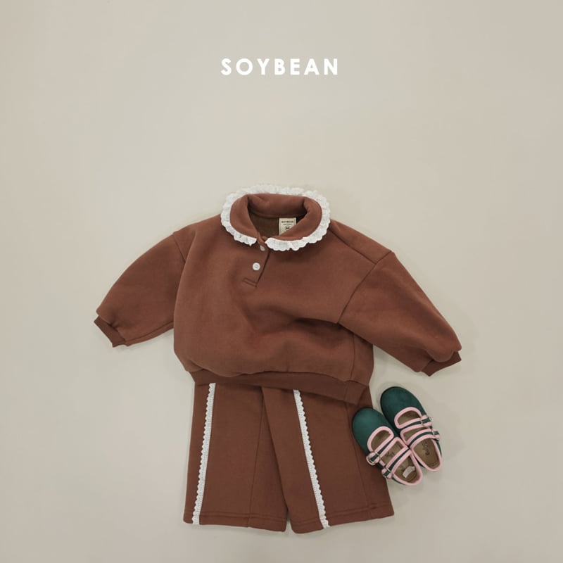 Soybean - Korean Children Fashion - #designkidswear - Collar Frill Fleece Set - 4