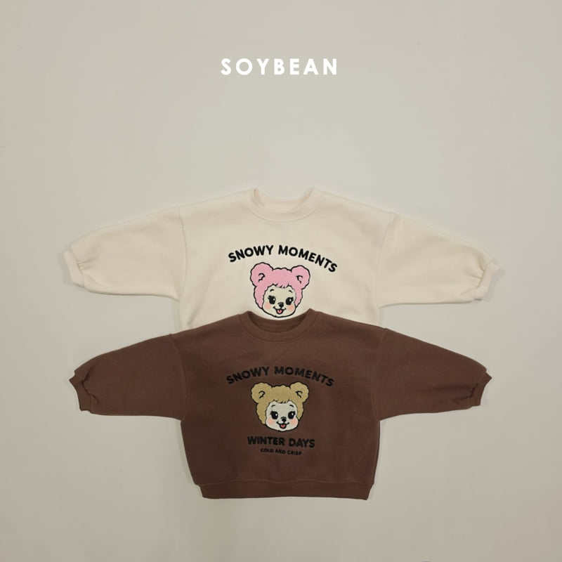 Soybean - Korean Children Fashion - #fashionkids - Character Bouclé Embroidery Sweatshirt - 11