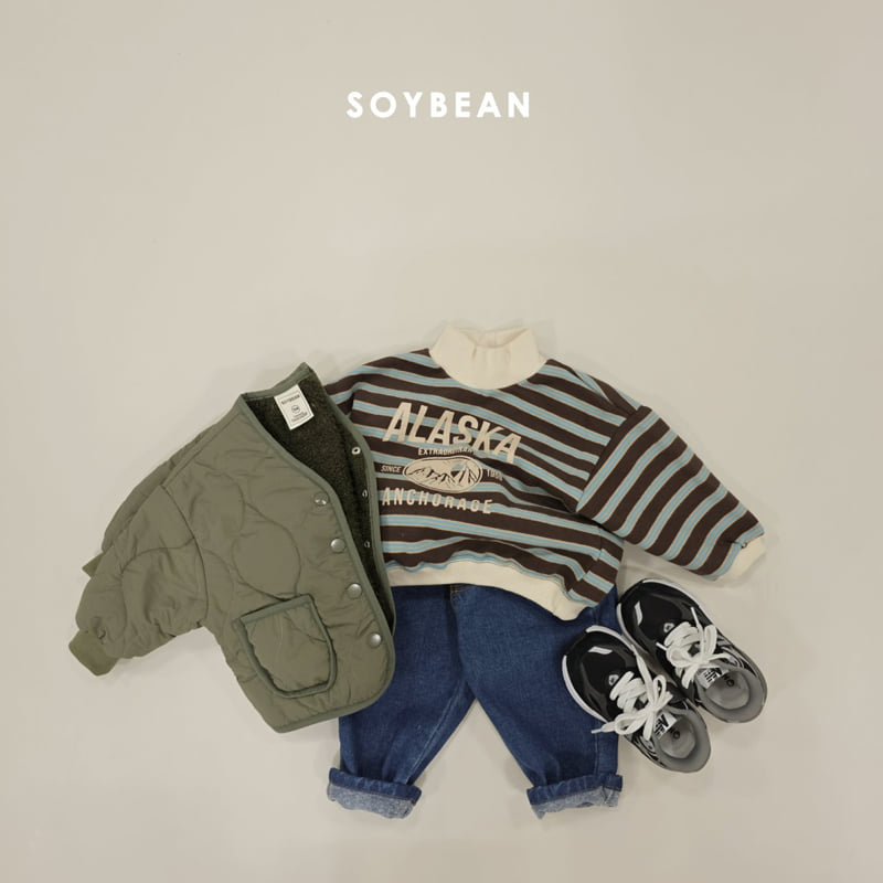 Soybean - Korean Children Fashion - #fashionkids - Warm Tapered Denim Pants - 3