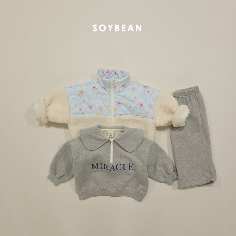 Soybean - Korean Children Fashion - #fashionkids - Miracle Half Zip-Up Set - 12
