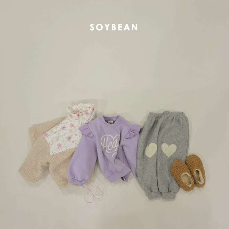 Soybean - Korean Children Fashion - #fashionkids - Heart Frill Sweatshirt - 12