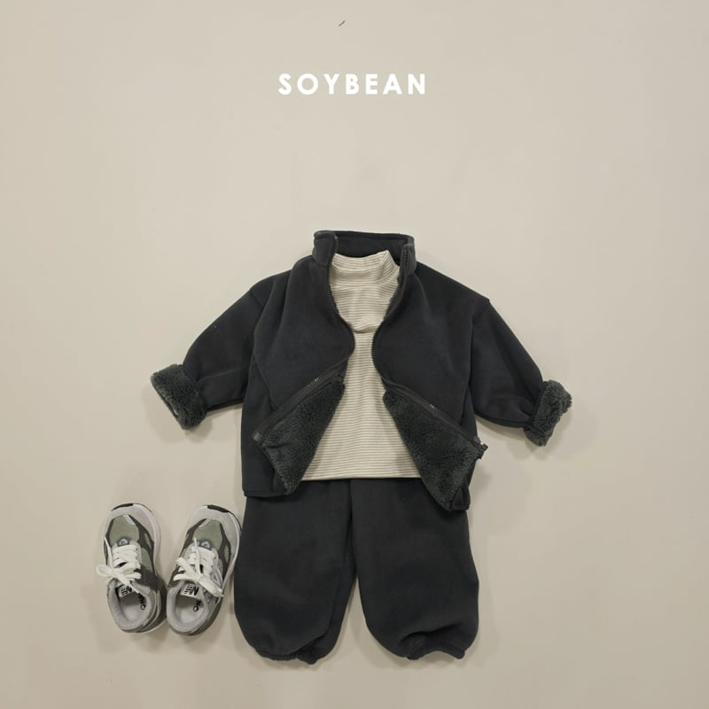 Soybean - Korean Children Fashion - #fashionkids - Super Fleece Zip-Up Set - 9