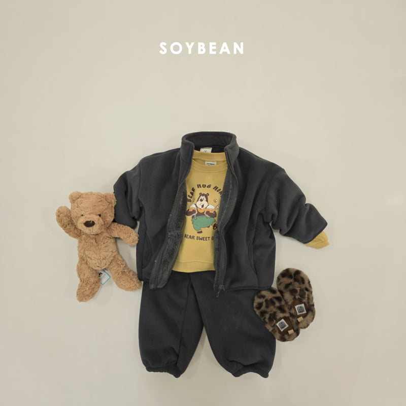 Soybean - Korean Children Fashion - #fashionkids - Honey Bear Fleece Sweatshirt - 7