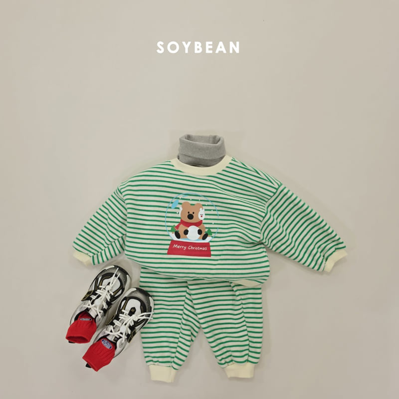 Soybean - Korean Children Fashion - #fashionkids - Snowball Stripe Set - 3