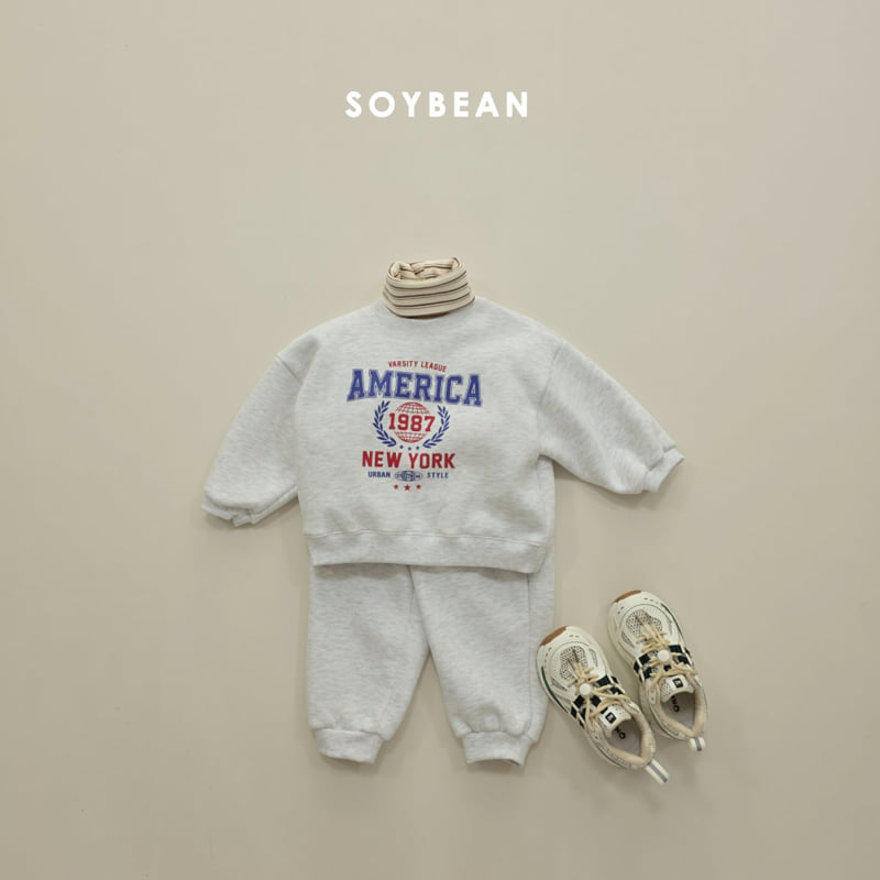 Soybean - Korean Children Fashion - #fashionkids - America Fleece Set - 11