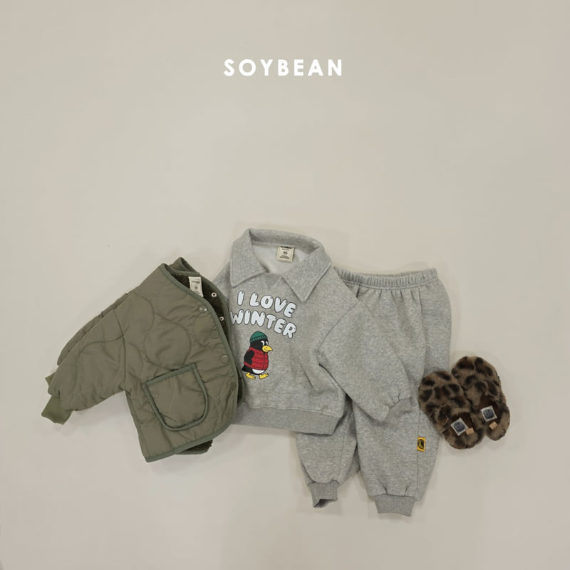 Soybean - Korean Children Fashion - #fashionkids - Cozy Penguin Collar Set - 9