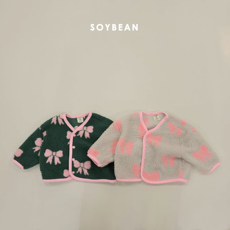 Soybean - Korean Children Fashion - #fashionkids - Ribbon Fleece Jacket