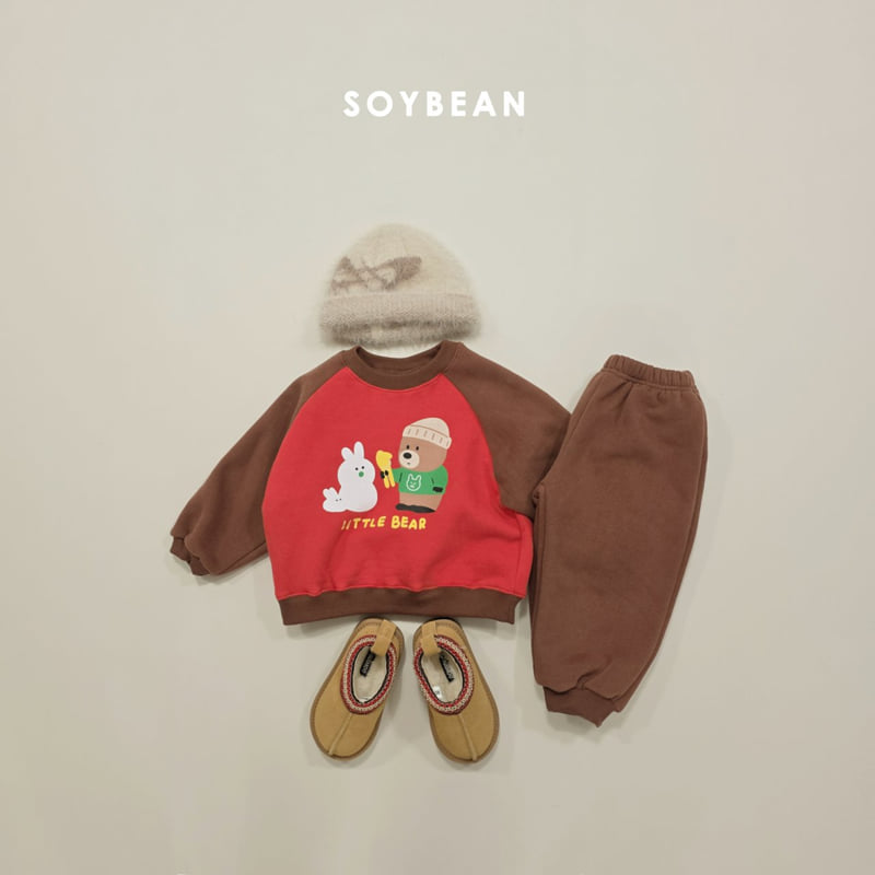 Soybean - Korean Children Fashion - #kidsshorts - Snowman Bear Set - 6