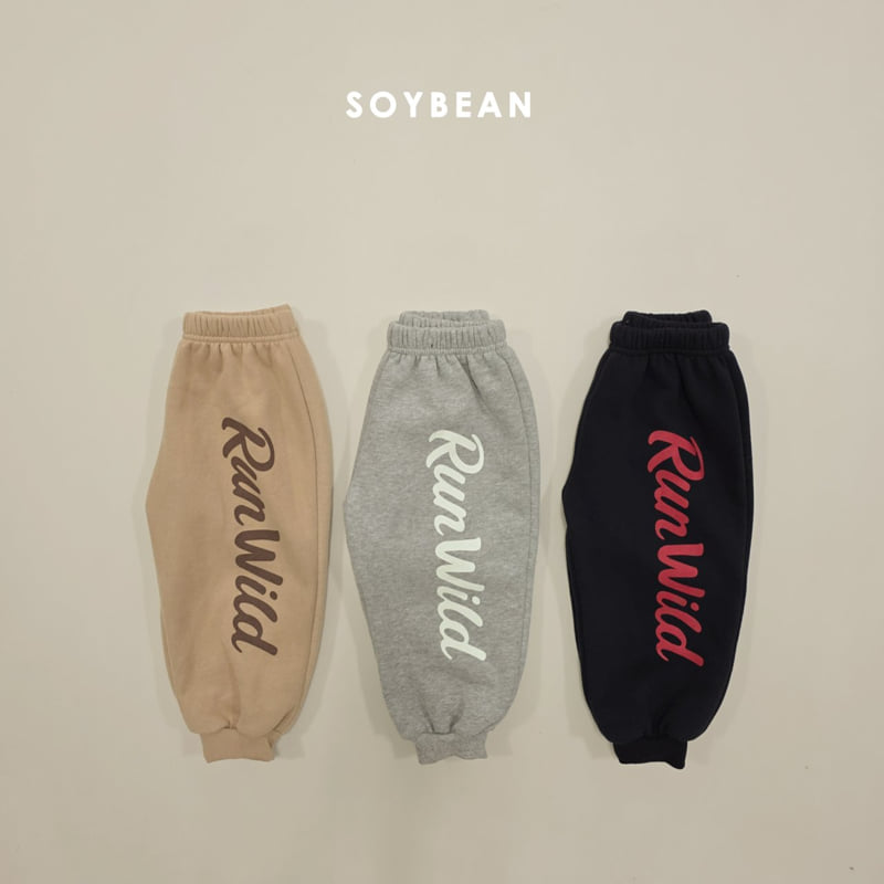 Soybean - Korean Children Fashion - #kidsshorts - Run Wild Fleece Jogger Pants - 9