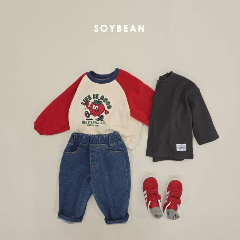 Soybean - Korean Children Fashion - #kidsshorts - Fruit Fleece Sweatshirt - 8