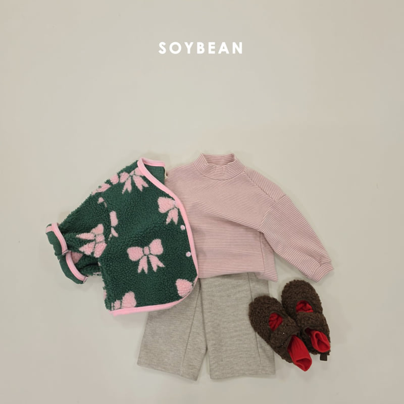 Soybean - Korean Children Fashion - #kidsshorts - Cozy Fleece Wide Pants - 5