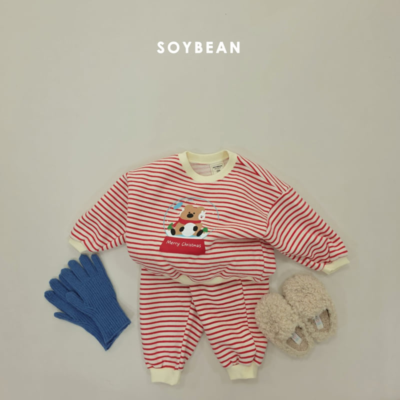 Soybean - Korean Children Fashion - #fashionkids - Snowball Stripe Set - 4