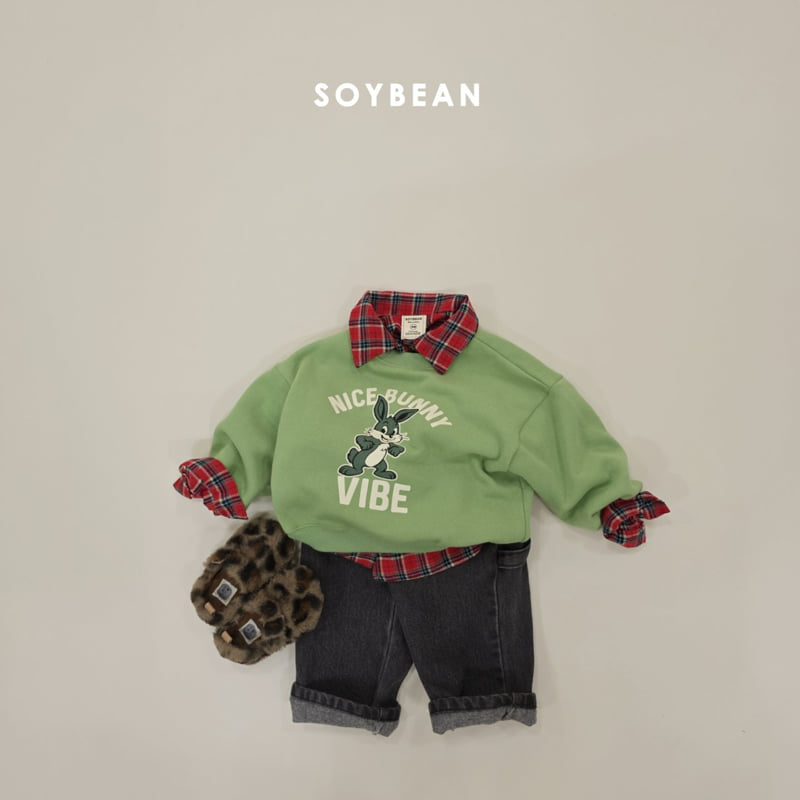 Soybean - Korean Children Fashion - #kidsshorts - Brushed Work Denim Pants - 3