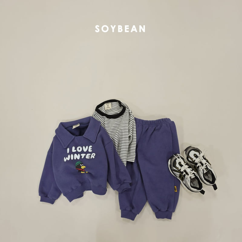 Soybean - Korean Children Fashion - #kidsshorts - Cozy Penguin Collar Set - 10