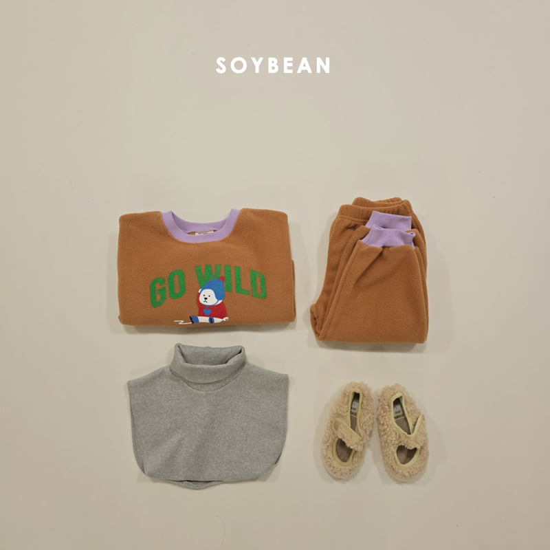 Soybean - Korean Children Fashion - #kidsshorts - Baby Polar Bear Fleece Set - 10