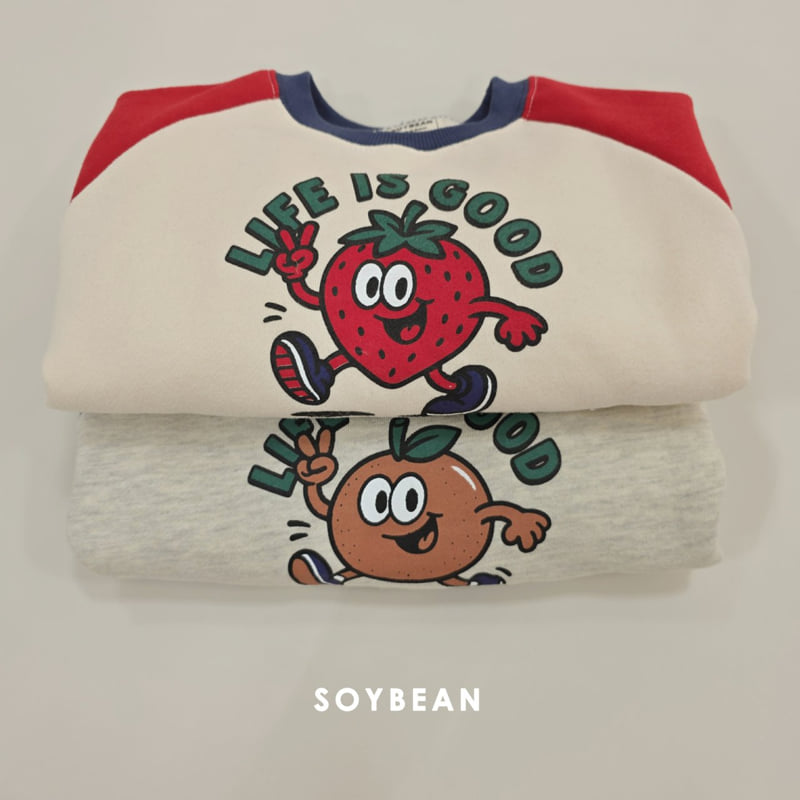 Soybean - Korean Children Fashion - #kidsstore - Fruit Fleece Sweatshirt - 9
