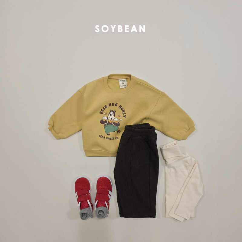 Soybean - Korean Children Fashion - #kidsstore - Honey Bear Fleece Sweatshirt - 9
