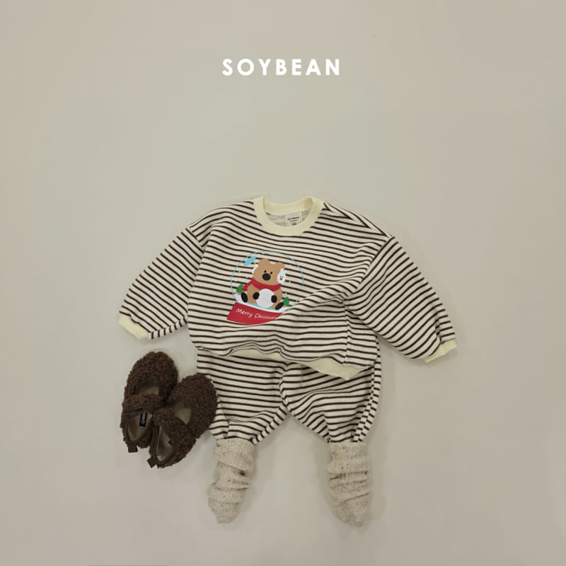 Soybean - Korean Children Fashion - #kidsstore - Snowball Stripe Set - 5