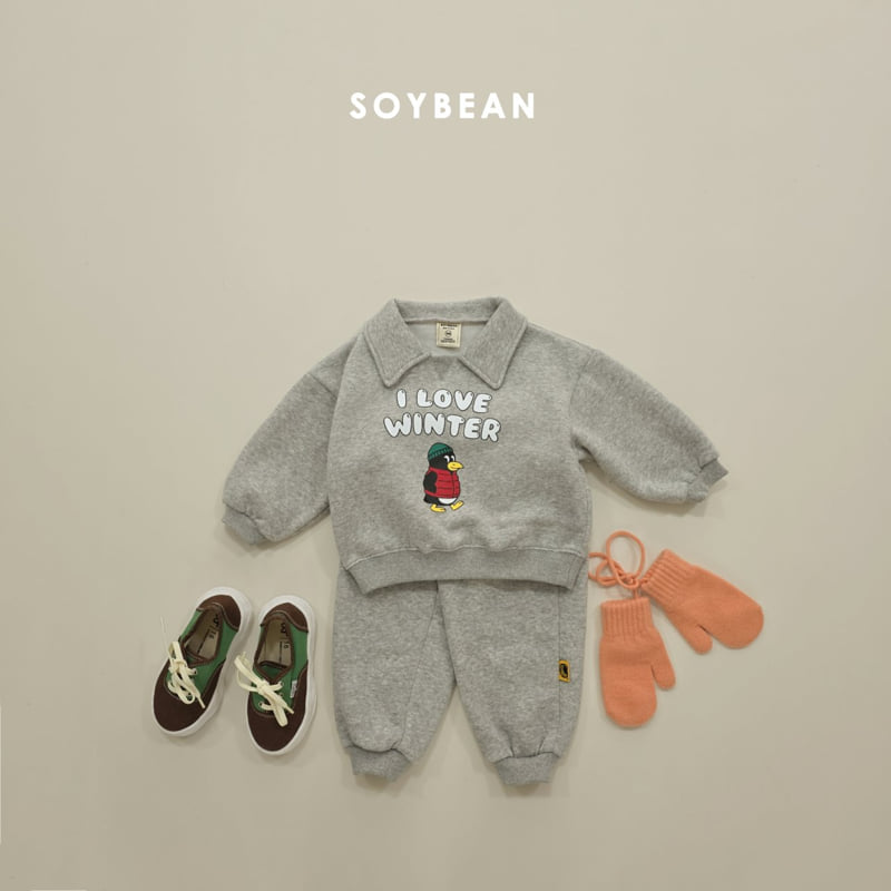 Soybean - Korean Children Fashion - #kidsstore - Cozy Penguin Collar Set - 11