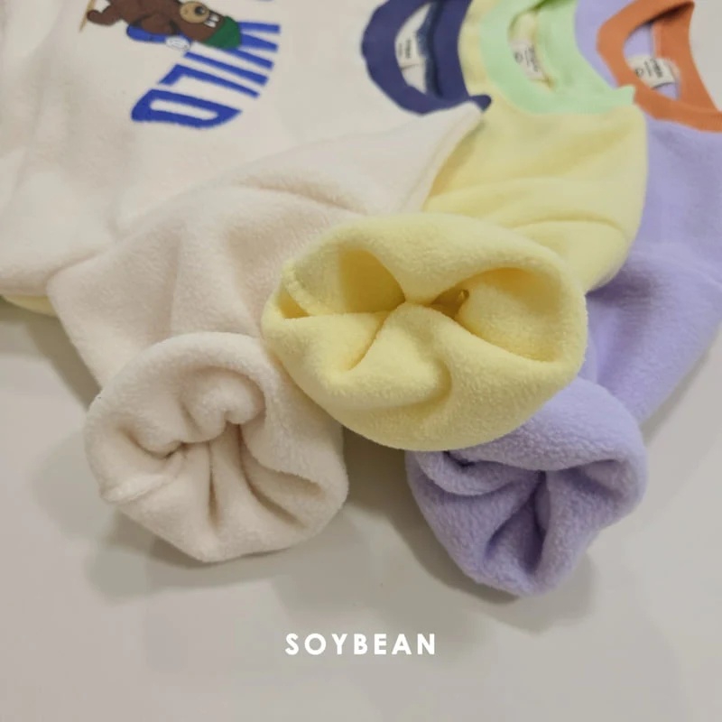Soybean - Korean Children Fashion - #kidsstore - Camping Bear Fleece Set - 10