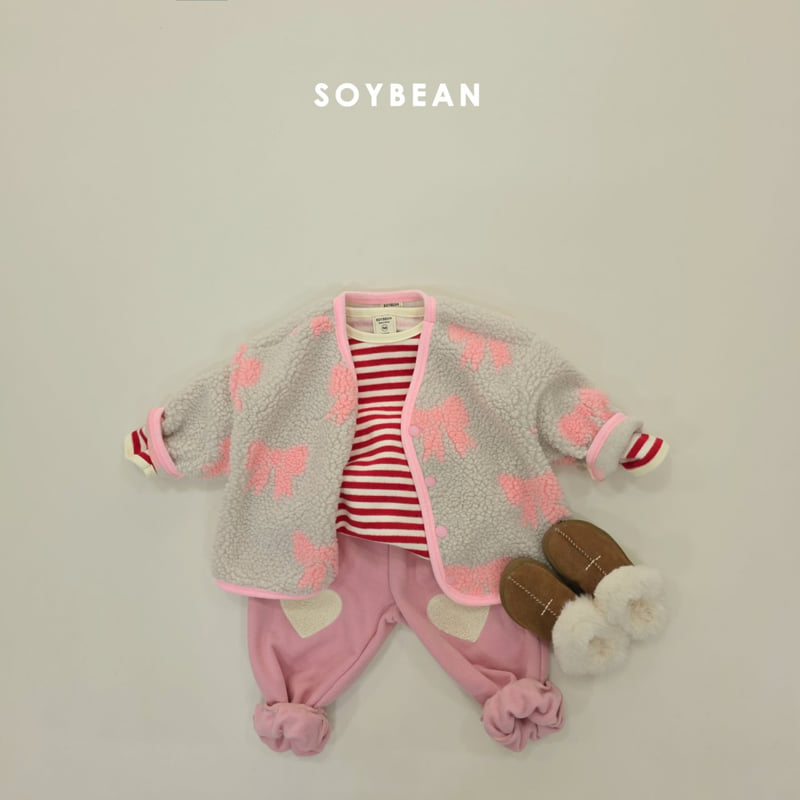 Soybean - Korean Children Fashion - #kidsstore - Ribbon Fleece Jacket - 3