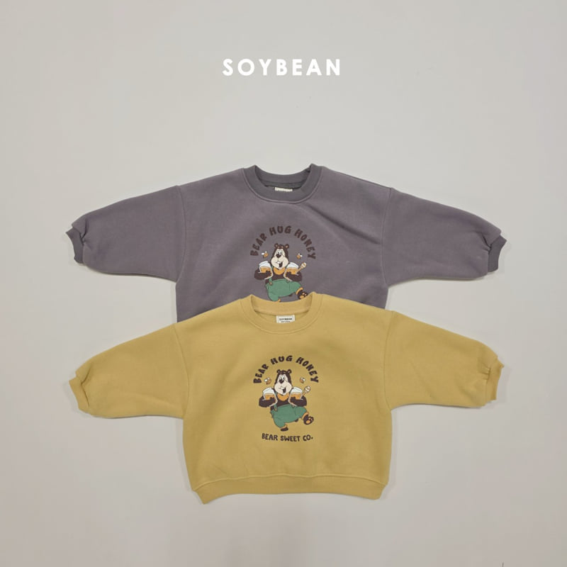 Soybean - Korean Children Fashion - #kidzfashiontrend - Honey Bear Fleece Sweatshirt - 10