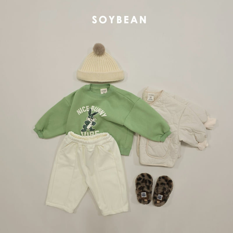 Soybean - Korean Children Fashion - #kidzfashiontrend - Corduroy Panel Pants - 8