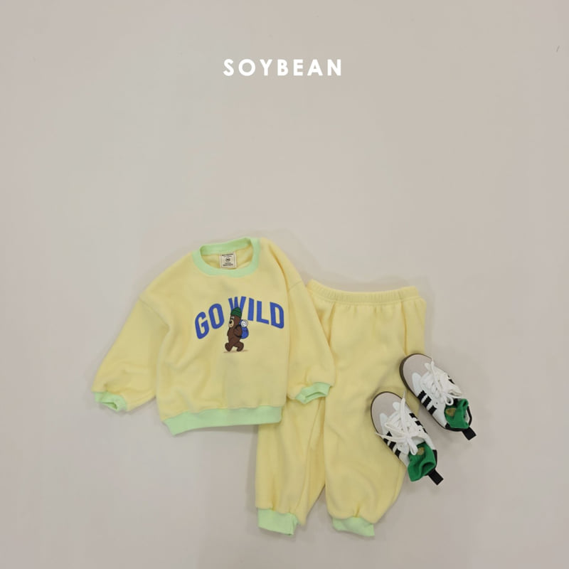 Soybean - Korean Children Fashion - #kidzfashiontrend - Camping Bear Fleece Set - 11