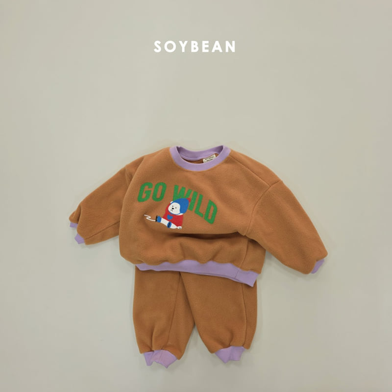 Soybean - Korean Children Fashion - #kidzfashiontrend - Baby Polar Bear Fleece Set - 12
