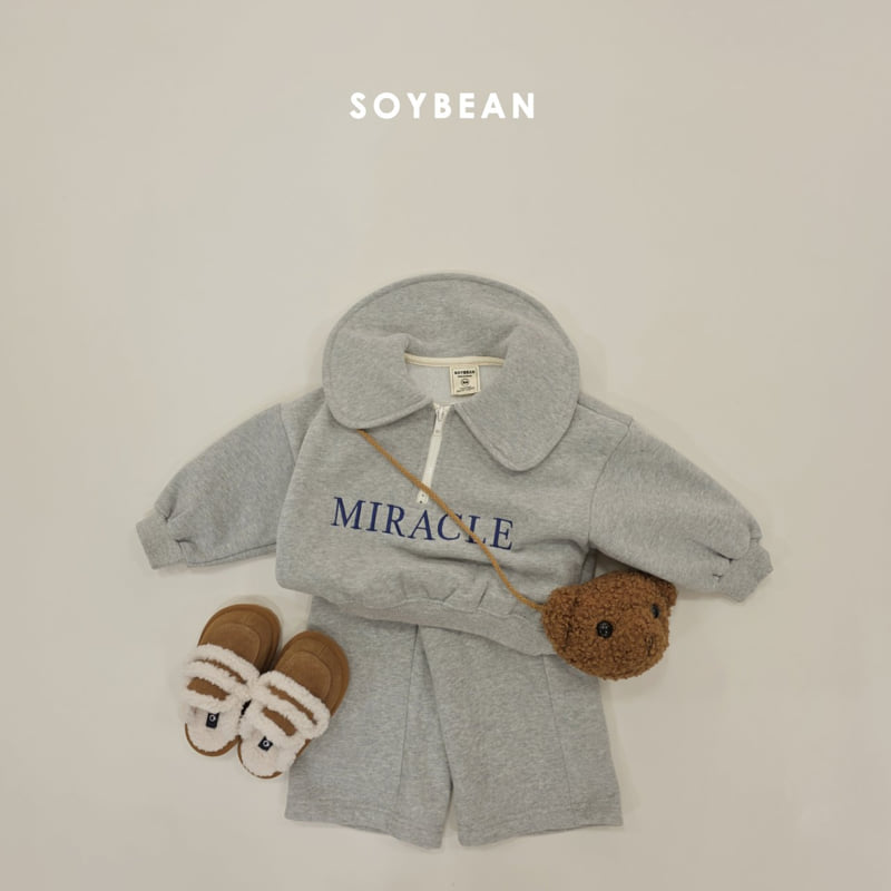 Soybean - Korean Children Fashion - #littlefashionista - Miracle Half Zip-Up Set - 3