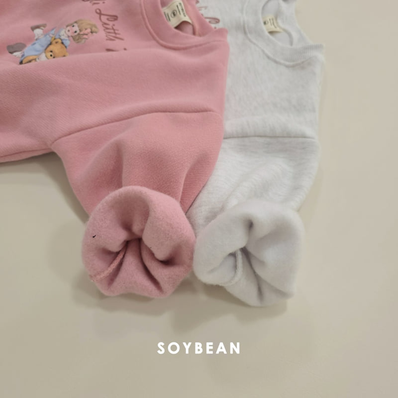 Soybean - Korean Children Fashion - #littlefashionista - Girly Lace Fleece Set - 9