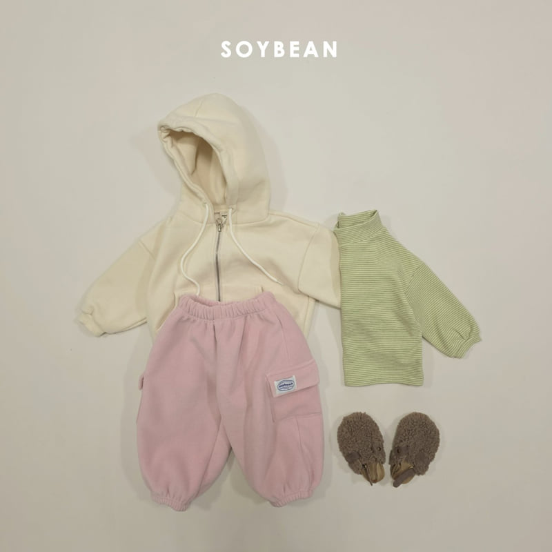 Soybean - Korean Children Fashion - #littlefashionista - Fleece Hood Zip-Up - 8