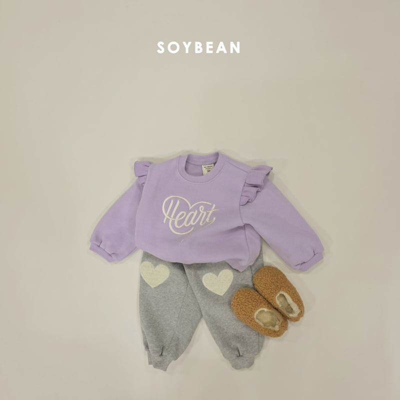 Soybean - Korean Children Fashion - #littlefashionista - Heart Frill Sweatshirt - 4