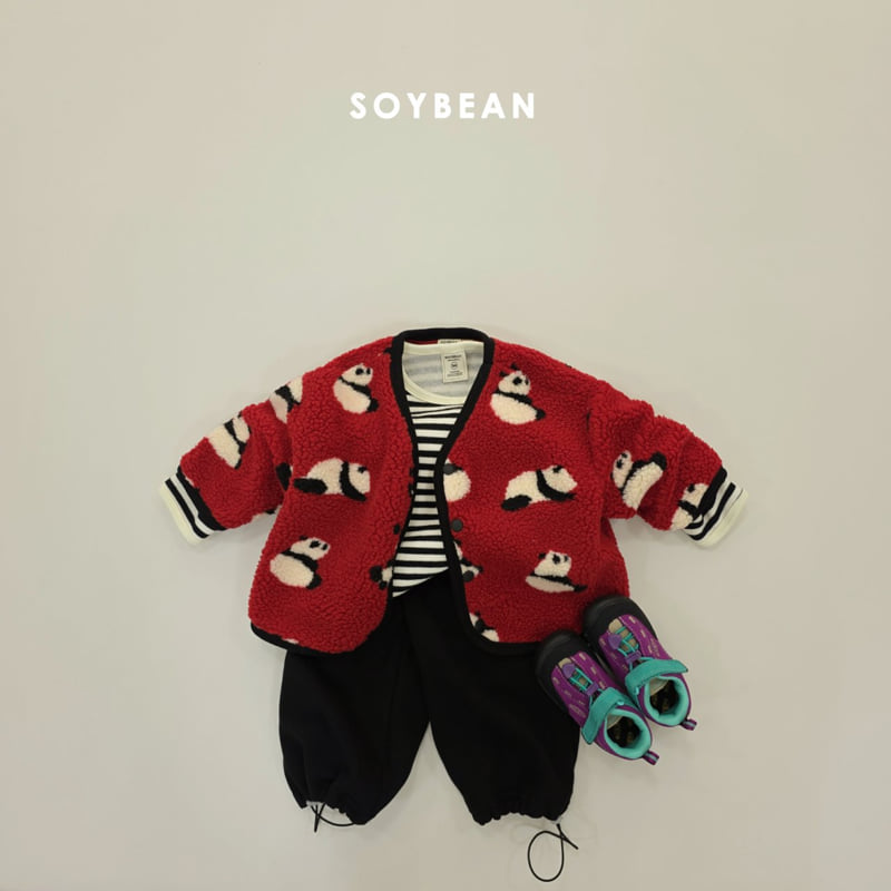 Soybean - Korean Children Fashion - #littlefashionista - Panda Fleece Jacket - 4