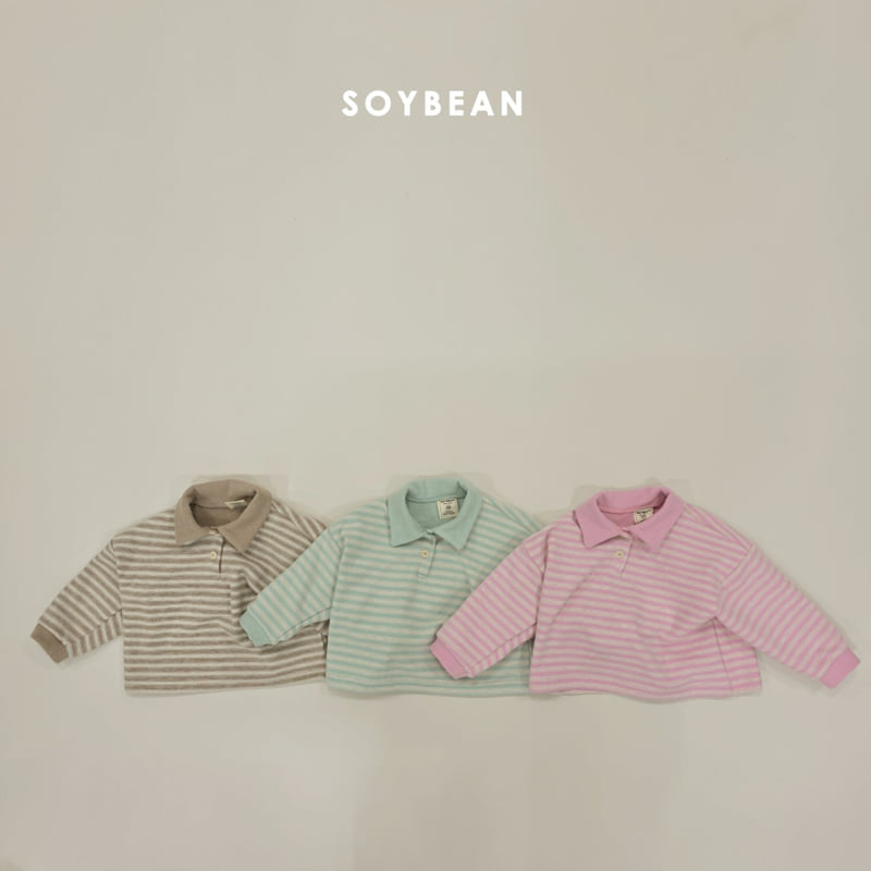 Soybean - Korean Children Fashion - #magicofchildhood - Soft Loose Collar Tee