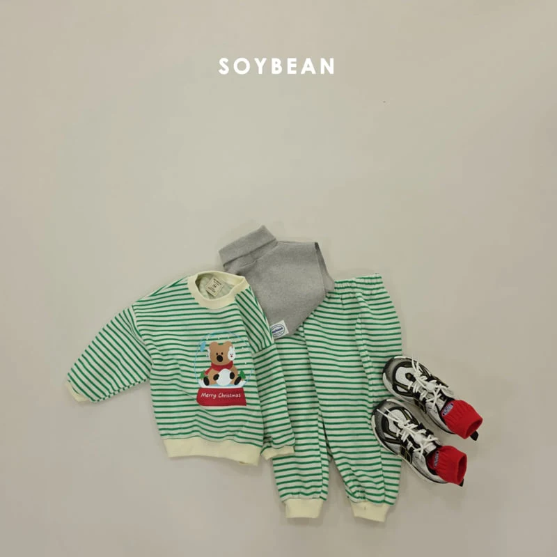 Soybean - Korean Children Fashion - #magicofchildhood - Snowball Stripe Set - 9