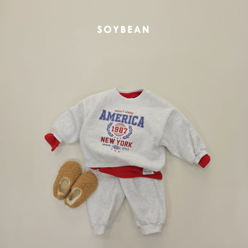 Soybean - Korean Children Fashion - #magicofchildhood - America Fleece Set - 3