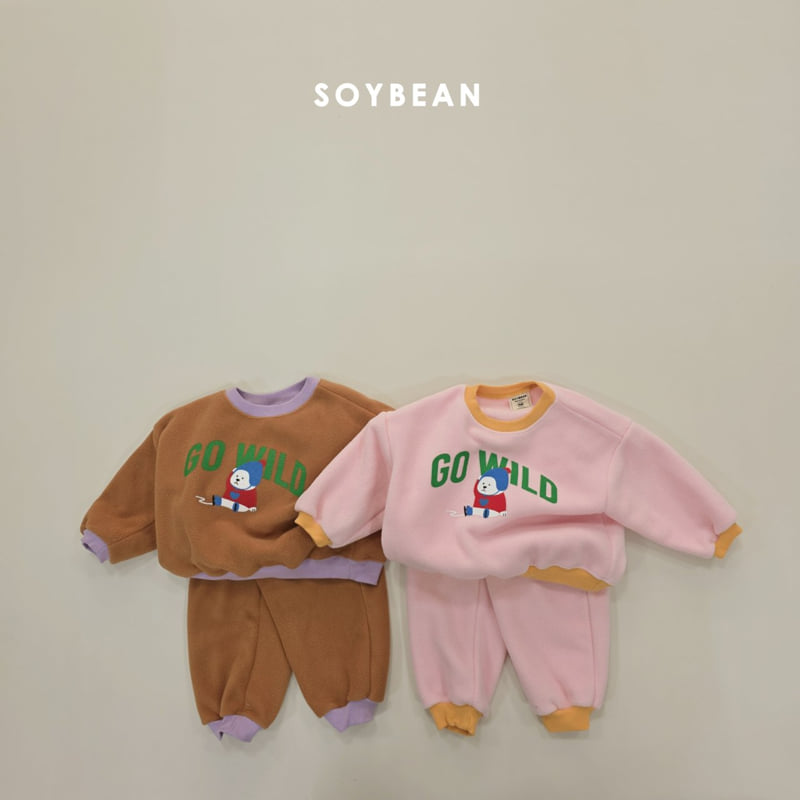 Soybean - Korean Children Fashion - #magicofchildhood - Baby Polar Bear Fleece Set