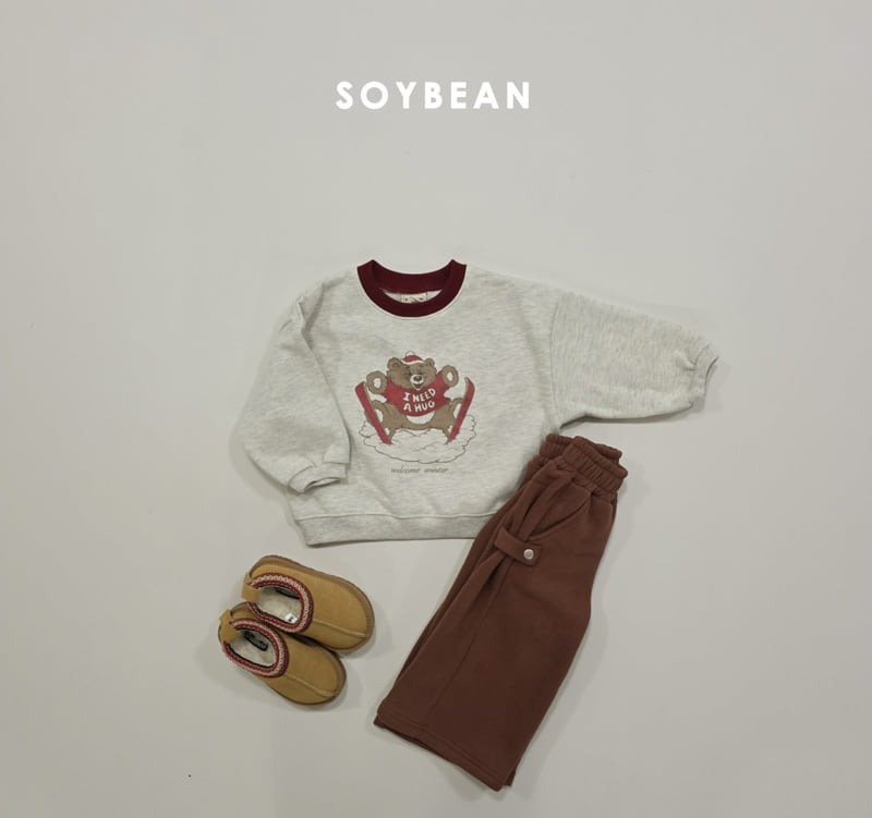 Soybean - Korean Children Fashion - #minifashionista - Ski Bear Fleece Sweatshirt - 8
