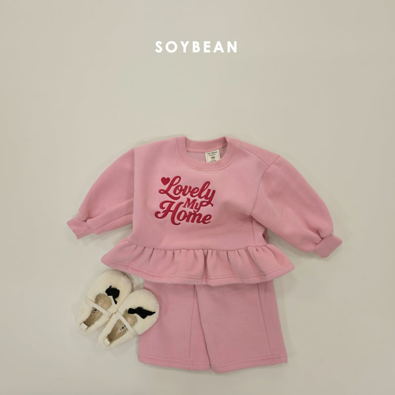 Soybean - Korean Children Fashion - #magicofchildhood - Lovely Frill Fleece Set - 4