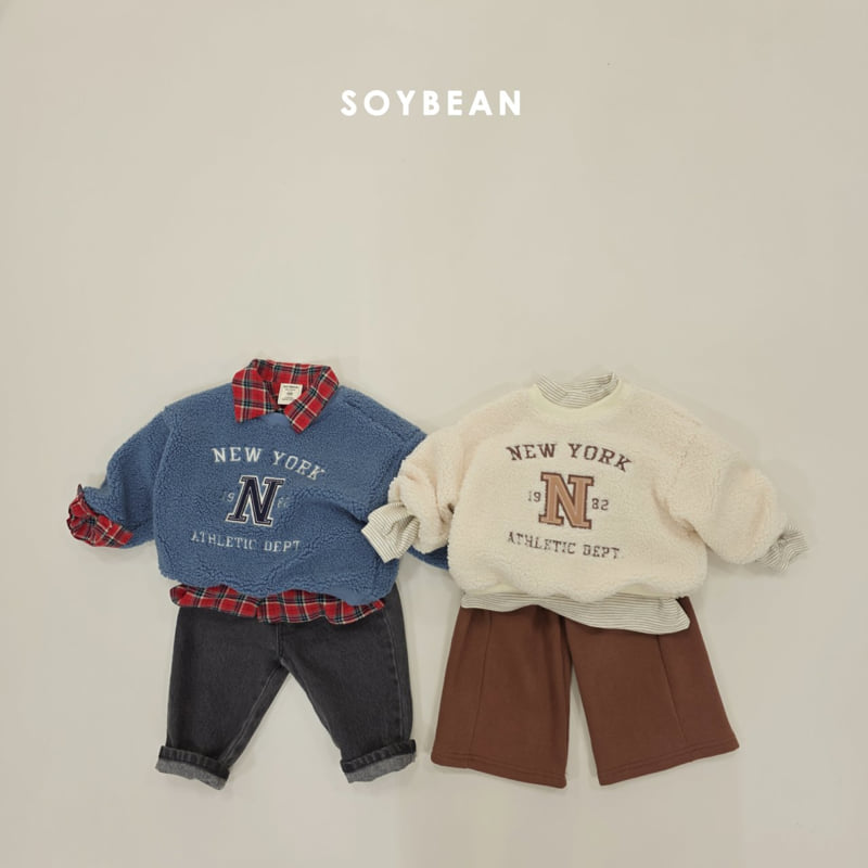 Soybean - Korean Children Fashion - #minifashionista - N Bouclé Fleece Sweatshirt - 10