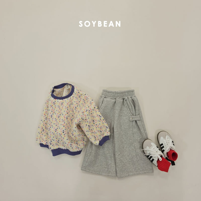 Soybean - Korean Children Fashion - #magicofchildhood - Fleece Side Snap Pants - 4