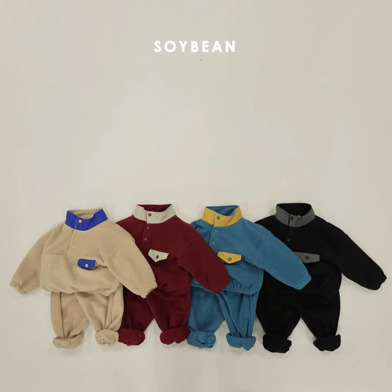 Soybean - Korean Children Fashion - #minifashionista - Mountain Neck Fleece Set
