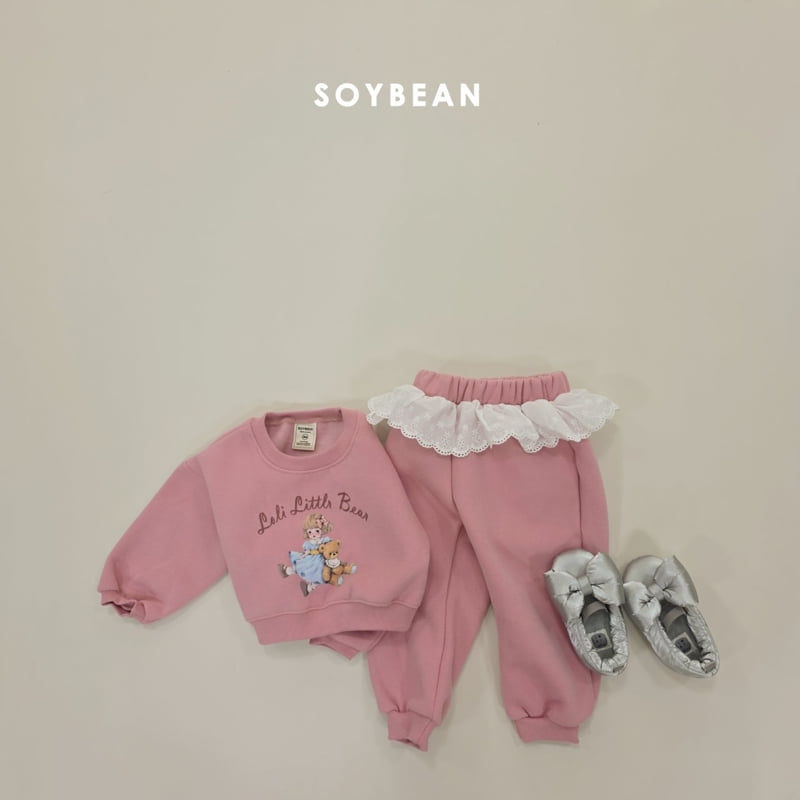Soybean - Korean Children Fashion - #minifashionista - Girly Lace Fleece Set - 11