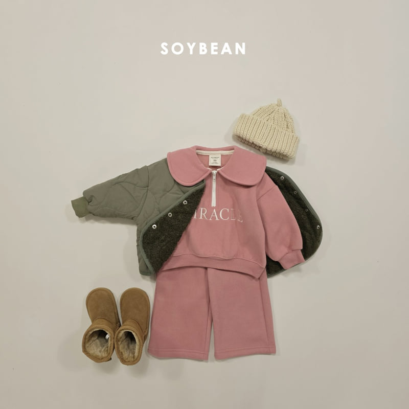 Soybean - Korean Children Fashion - #prettylittlegirls - Miracle Half Zip-Up Set - 6